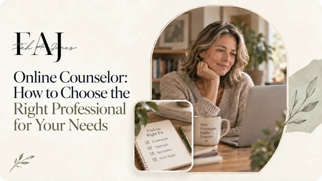 Online Counselor: How to Choose the Right Professional for Your Needs